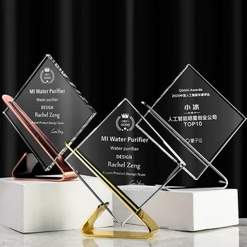 Metal Cristal Cristal Trofeu Personalizat Gravura LOGO-ul de Text Personalizat, Cadouri Suveniruri Campion Premii Cupa de Cristal Meserii