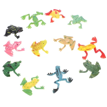 12 Buc Plastic Modele Simulate Copac Tropical Broaște Broaște Cifre Figurina Decor Figurine Decoratiuni Masina Pvc Petrecerea Copilului