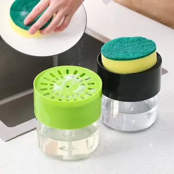 Strat Dublu Apăsați Manual De Spălat Vase Recipient Săpun Pompa Dozator Spuma De Sticla Dozatorul De Detergent Lichid De Curățare Cutie