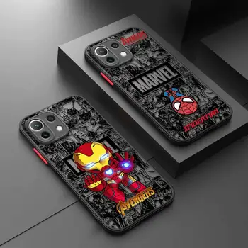 Marvel Spiderman, Iron Man, Căpitanul Mat Caz Pentru Xiaomi Poco X3 NFC X3Pro M5 M3 F3 Acoperi Km 11 12 13 11X 12X Pro 12T 11T 10T