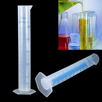 A absolvit Laborator 25/100/250/500ml Basefor Cilindru Laborator 1buc Măsurare Plastic Consumabile Hexagonale Instrumente. Transparent