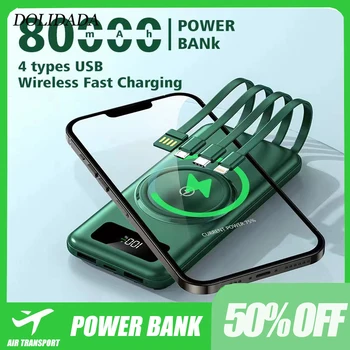 2023 Noi 200000mAh Qi Wireless Charger Power Bank Pentru iPhone Poverbank Extern Portabil Încărcător Wireless Powerbank