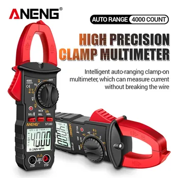 ANENG ST180 Digital Clamp Metru de 4000 de Capete de acuzare Masina Amp Hz Capacitate AC Curent Multimetru cu Tester de Tensiune Ampermetru NCV Ohm Instrument