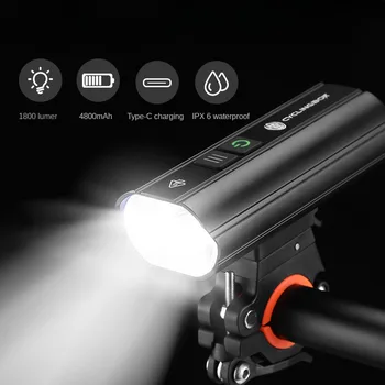 Bicicleta T6 cu LED-uri Impermeabil USB Reîncărcabilă Ciclism Lumini Fata Lampa Far Ultralight Lanterna Accesorii