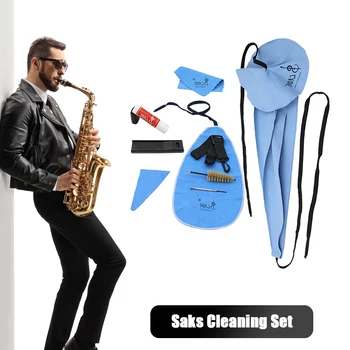 10buc Clarinet Kit de Curățare cu 4 Cârpă de Curățare/Perie/Cork Grease Kit de Întreținere Odihnă Degetul mare Pernă de Instrumente Flaut