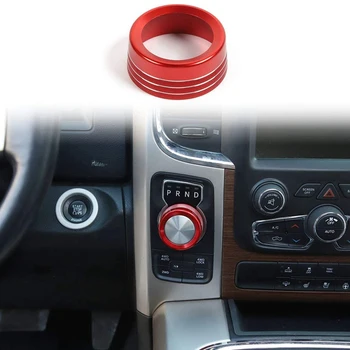 Gear Shift Comuta Butonul Capacului Ornamental din Aluminiu Pentru Dodge RAM 2013-2017 Accesorii Rosii