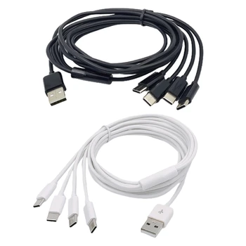 4-in-1 USB C Splitter Cablu Multi Cablu cu 4Type-C Dopuri de sex Masculin, mai Rapid de Încărcare Cablu pentru Dispozitive Mobile