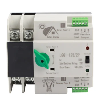 Dual Power Automatic Transfer Switch 400V, 100A Electrice Selectorului de Instalare Feroviar Buna Izolare în condiții de Siguranță pentru uz Casnic