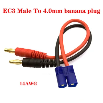 EC3 CE5 TRX Masculin La Banana 4.0 mm Conector Cablu de Conversie 14AWG pentru RC Încărcător de Baterie Sârmă FPV Masina Barca Echilibru de încărcare