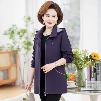 Femei 2023 Nou de Primăvară, Toamna Stil coreean Solide în Vrac cu Capișon Jachete de Moda Casual Femei cu Maneci Lungi Haine în aer liber Z142
