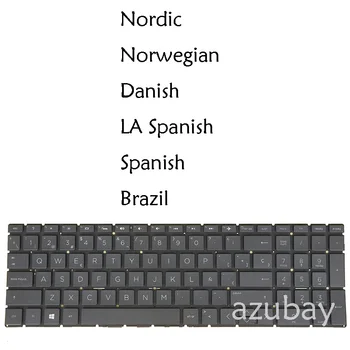 NOI LA spaniolă Nordice, norvegiană, daneză, portugheză Tastatura Pentru HP 17m-ce0000 17t-by000 17z-ca000, 250 G7, 255 G7, 256 G7