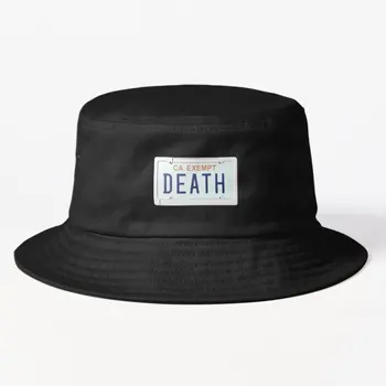 Guvernul Plăci De Moarte Mânere Găleată Găleată Pălărie De Culoare Solidă Băieți În Aer Liber Capace De Moda De Vara Mens Soare Casual Sport Negru