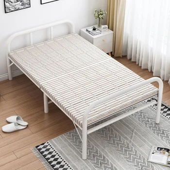 Pat pliant pat birou somn simplu dublu închiriere cameră portabil 1.2 m acasă pauza de masa de greu de bord pat dormitor mobilier