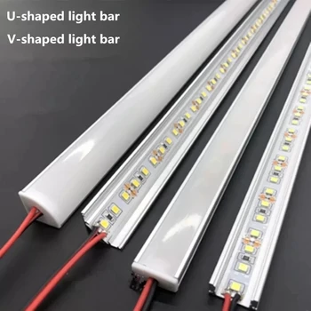 CONDUS de aluminiu rigid bar lumina DC12V 50CM 20 inch U/V-forma 5730 36LEDs CONDUS de aluminiu canal decorațiuni interioare de iluminat