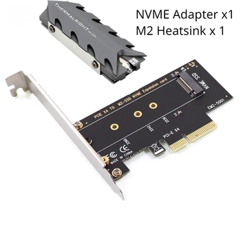 NVME Adaptor M. 2 NVME SSD PCIe 4.0 Adaptor de Card pentru PC placa de Sunet Pci Express M2 Adaptor cu Radiator de Aluminiu