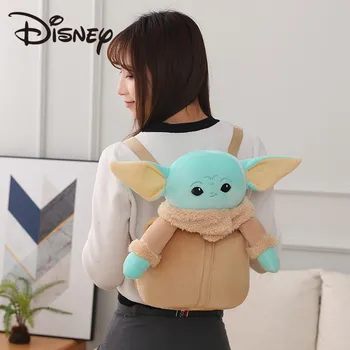 Autentic Disney Star Wars Drăguț Cifre Copil Yoda Pluș Rucsac Papusa Mandalorian Umplute Sac De Drăguț Rucsac Jucarii Cadou Pentru Copii