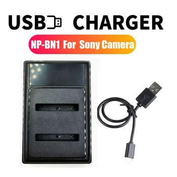 NP-BN1 Incarcator LED Dual USB Încărcător de Baterie Pentru Sony DSC-QX10 DSC-T99 T110 DSC-TF1 DSC-TX5 TX7 TX9 TX10 Camera