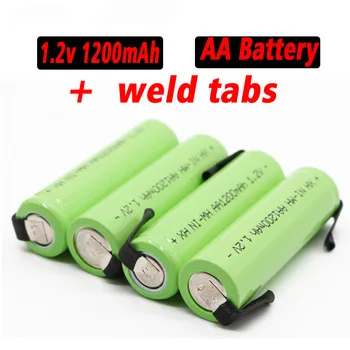 AA Acumulator 1.2 V 1200mAh AA NiMH Baterie cu lipire pentru DIY aparat de ras electric dentitie jucarii de Siguranță a bateriei