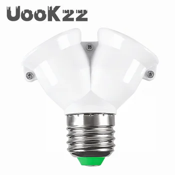 UooKzz Șurub LED E27 Bază de Lumină Lampă cu Bec cu Soclu E27 de a 2-E27 Splitter Adaptor Suport Lampă Soclu E27 Bulb Holder