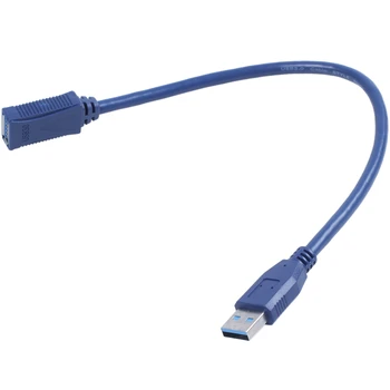 Blue USB 3.0 mascul la Mascul F/M Tip conector cablu de extensie 30cm