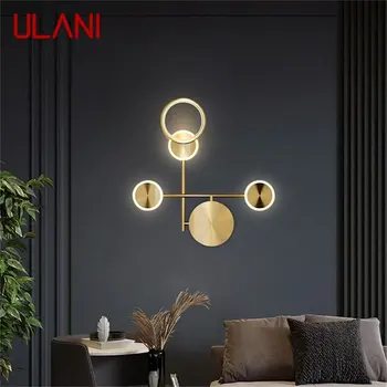 ULANI Alamă Lampă de Perete Nordic Moderne Sconces Design Simplu LED-uri de Iluminat Interior Pentru Casa Decorare