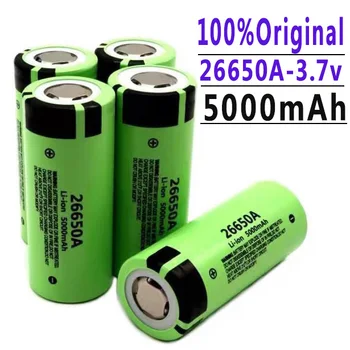100%Nou.De mare Capacitate 26650 5000mah Li-ion Baterie Reîncărcabilă Lii-50A 3.7 v 26650-50A baterie pentru Lanternă 20A noi de ambalare