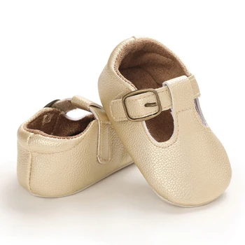 Toamna Primavara Toddler Copii Fete Băieți Solid Pantofi din Piele PU Moale, Talpa Non-alunecare Crib Pantofi
