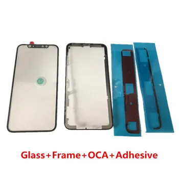 5PCS/LOT 3 în 1 Exterior Sticla + Rama + OCA de Reparare Înlocuire Pentru iPhone 13 12 mini 11 PRO XS MAX XR X Ecranul din Față Atinge Lentila