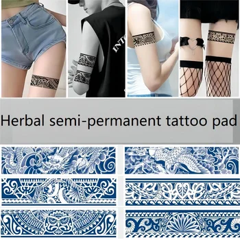 Noi Semi-permanent Autocolant Tatuaj de Lungă durată Temporară de Nunta Impermeabil Tatuaj pentru Bărbați, Femei Sexy Tatuaje Maneca Autocolante