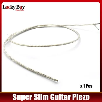 Super-Subțire High-end Chitara Acustica Traductor Piezo Pickup Sub Șa Preluare Tuner de Cablu pentru Guitarra Preamp EQ Piese