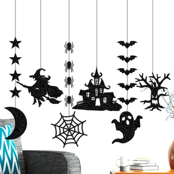 Halloween Stea Pandantiv Fantoma De Halloween Hârtie Decor Reutilizabile Halloween Atarna De Perete Decor Pentru Baruri, Mall-Uri Școli Decor Acasă