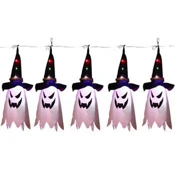 Palarie de vrajitoare LED-uri Fantoma Vrajitoare Pălării Pentru Femei Costum de Halloween Accesoriu Pentru Petrecerea de Halloween Pridvor Mascarada Joc de Rol