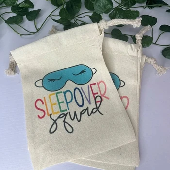 12Sleepover Echipa Mahmureala kit saci de favoarea somn Ziua Spa Pijama Burlacelor Partid găină cabină de duș de mireasă fete weekend-ul Cadou
