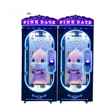 Funcționează Cu Monede Arcade Roz Data Tăiat Prețul Gheara Cadou Joc Jucărie Mașină Vending Mașină Cu Gheare