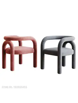 Lumina de lux spătarul machiaj scaun roșu net manichiura scaun scaun liber dormitor acasă Nordic designer singur scaun de luat masa
