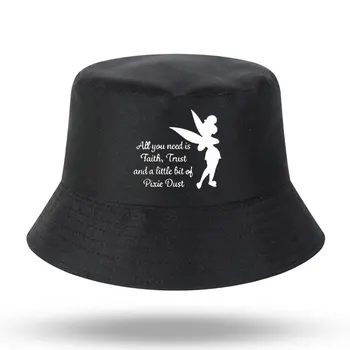 Tot ce ai nevoie este un pic de Credinta Incredere si Praf Magic Bărbați Femei Pălărie Găleată în aer liber Panama Pescuit Capac Pălărie Pescar Pescuit Pălărie