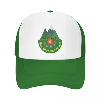Majorare Mai Vă Faceți Griji Mai Puțin Plasă De Sepci De Baseball În Aer Liber Unisex Trucker Hat De Camping Pălărie Reglabil Sepci Snapback Pălării De Soare Vara