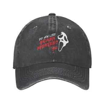 Punk Bumbac iti Plac Filmele de Groaza Șapcă de Baseball pentru Adulti Halloween Ghost Killer Striga Reglabil Tata Hat pentru Barbati Femei în aer liber
