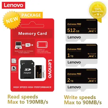 Lenovo Card de Memorie de 1TB, 2TB Micro TFSD Card de 512GB ssd 256GB SD/TF Flash Memary Card V30 Mare Viteză Cameracartão De Memória Pentru Tableta