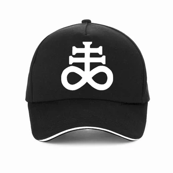 Satana Leviathan Cruce hat pentru Barbati Femei Reglabil Șapcă de Baseball Punk Goth Biserica Simbol Satanic Kolye Deget Tata pălării