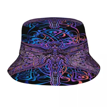 Spirituale Ezoterice Totem Libelula Unisex Casual Palarie de Soare Bucket Hat pentru Barbati Femei Bob Hip Hop Capace de Vară Pescar Pălărie Panama