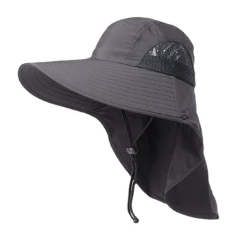 În aer liber de vară de Protecție solară Pălărie Mare pentru Bărbați Refuz Cozoroc Pălărie de Soare Fata de Capacul Gâtului de Pescuit Pălărie Șal Pălărie Logo-ul Personalizat