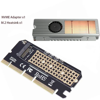 M. 2 NVMe SSD de unitati solid state Să PCIE X4 M pentru Riser Card de Multiplicare PCI Express 3.0, 4X La 2230-2280 M2 SSD Adaptor cu Radiator de Cupru