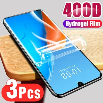 3Pcs Hidrogel Film Pentru Huawei Y6 Y7 Y9 Prim-2018 2019 Ecran Protector Pentru Huawei Y5P Y6P Y6S Y7A Y7P Y7S Y8P Y8S Y9A Y9S Film