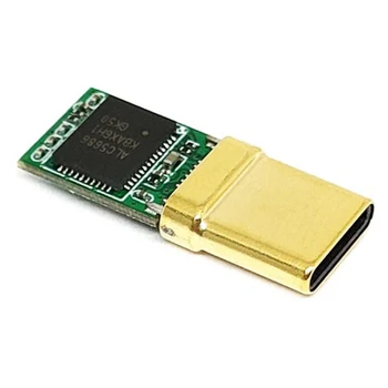 USB-C Plug de sex Masculin, Decoder Chip ALC5686, Placat cu Aur 1U, 32Bit 384Khz conector Audio, Conector Încărcare Rapidă DIY Adaptor
