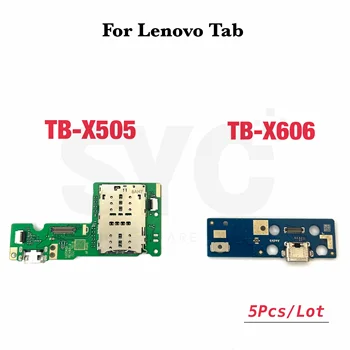 5 buc Incarcator USB Dock de Încărcare Cablu Flex Port Placa Sim Card Conector Plug-in Pentru Lenovo Tab M10 Plus X505 X505F X606 X606F