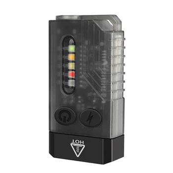 Mini Lumina UV Lanterna USB de Tip C de Încărcare V10 Alarmă Portabil Camping Lumina IPX4 rezistent la apa Buzzer Lumină Roșie SOS pentru Drumeții