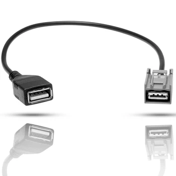 1 buc 60CM AUX USB de sex Feminin Cablu Adaptor Cu USB2.0 Port Pentru Honda Civic De Inițiativă Pentru Odyssey Se Potrivesc Începând Cu 2008