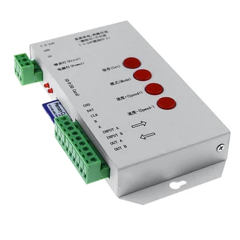 LED RGB Controller T1000S Card SD 2048Pixels Controler Pentru WS2801 WS2811 WS2812B SK6812 LPD6803 DC5-24V