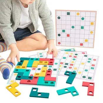 Copil Forme De Puzzle Din Lemn Rezistent La Apa Forma De Potrivire Joc De Bord De Învățare Puzzle Jucării Pentru Copii De Educație Timpurie Învățământ